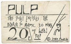 JARVIS COCKER: Pulp Ticket (c) Mantis Inc (1980), 2022